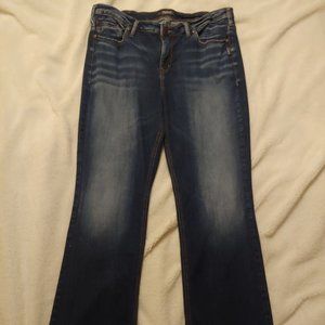 Women's silver jeans